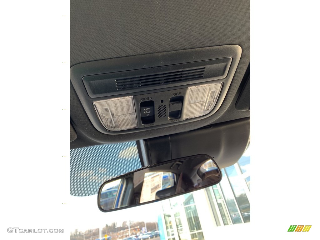 2019 Civic EX Hatchback - Agean Blue Metallic / Black photo #40