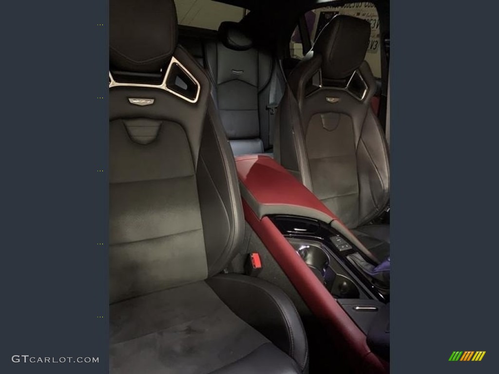 2018 CTS V Sedan - Crystal White Tricoat / Jet Black/Morello Red Accents photo #7