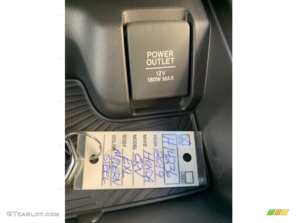 2019 CR-V EX-L AWD - Modern Steel Metallic / Black photo #40