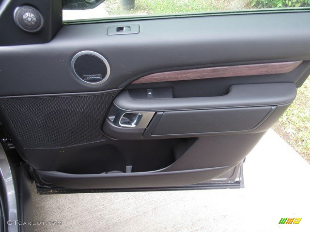 2019 Land Rover Discovery HSE Luxury Ebony Door Panel Photo #132430938