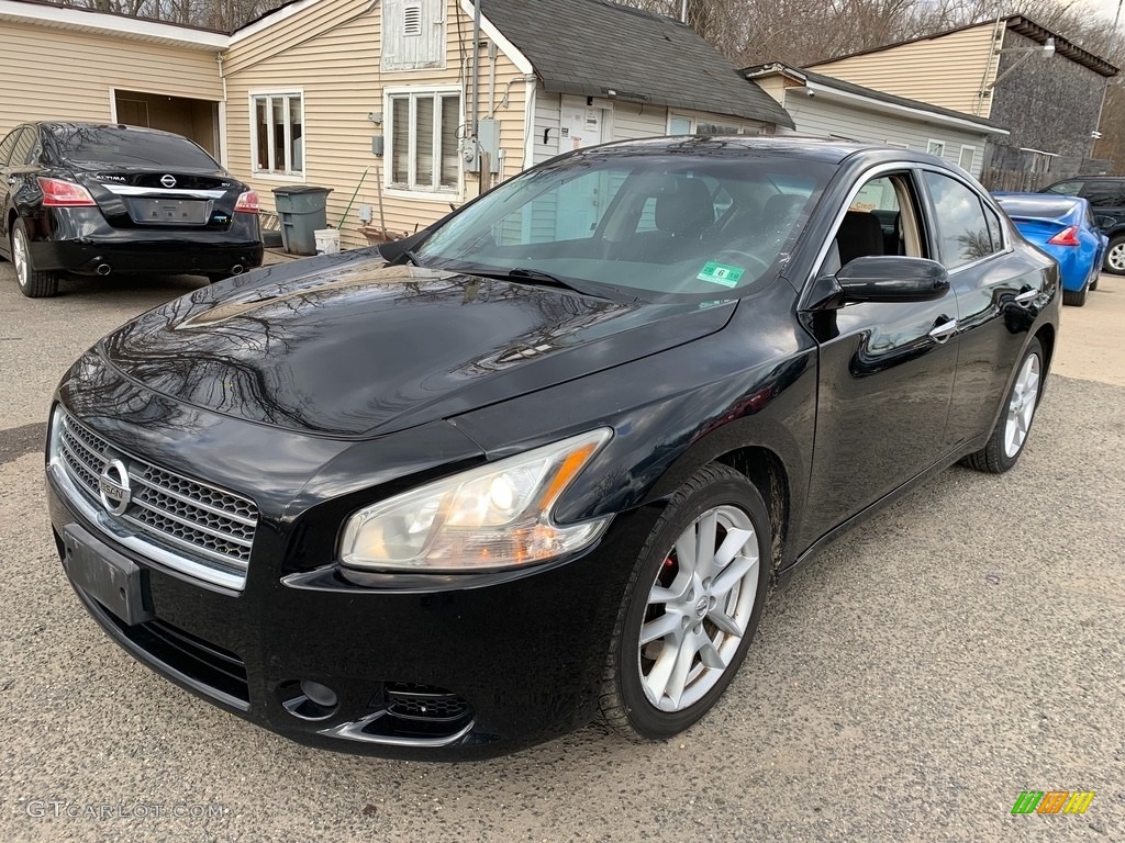 2011 Maxima 3.5 S - Crimson Black / Charcoal photo #3