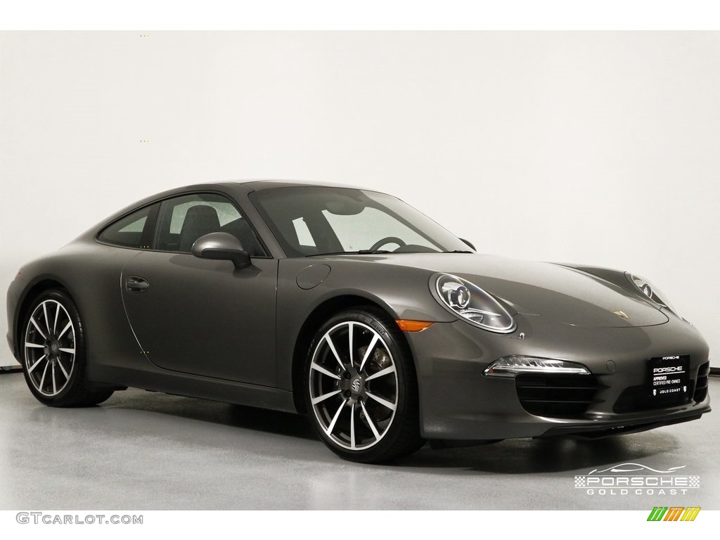 2014 911 Carrera Coupe - Agate Grey Metallic / Black photo #1