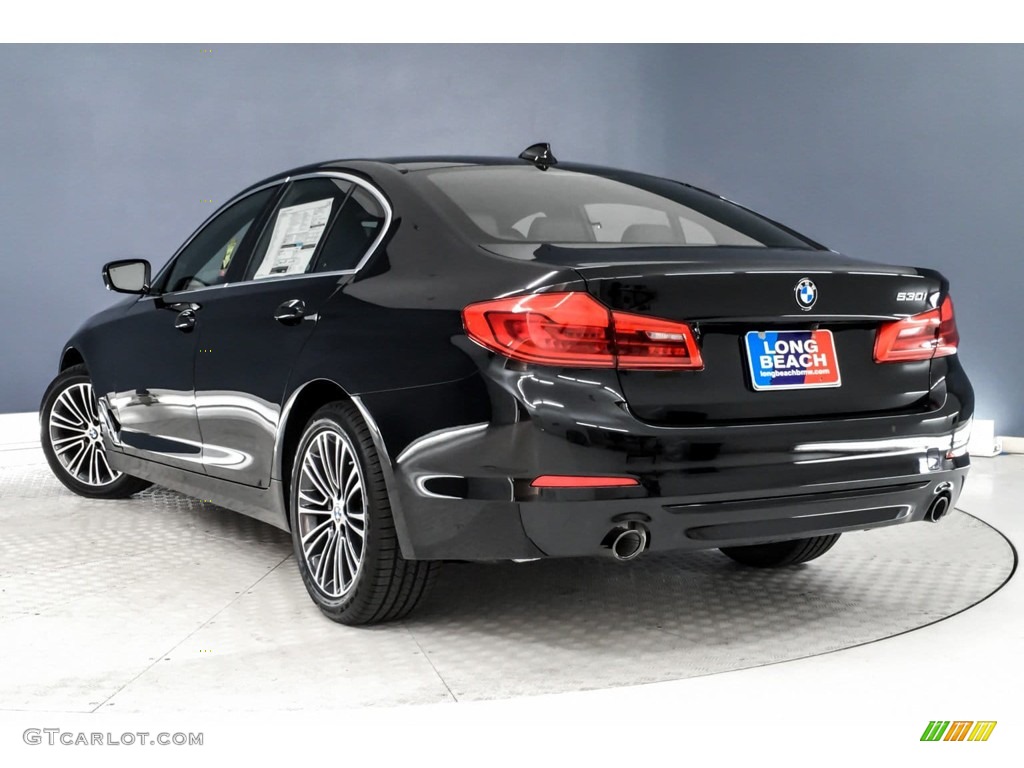 2019 5 Series 530i Sedan - Black Sapphire Metallic / Black photo #2