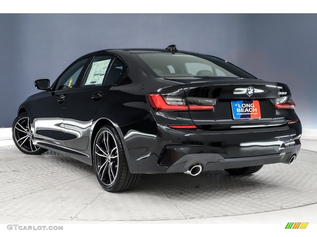 2019 3 Series 330i Sedan - Black Sapphire Metallic / Black photo #2