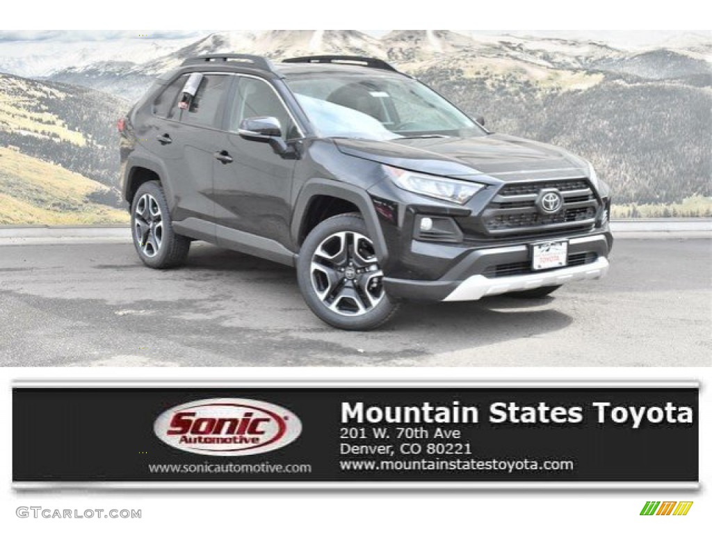 2019 RAV4 Adventure AWD - Midnight Black Metallic / Mocha photo #1