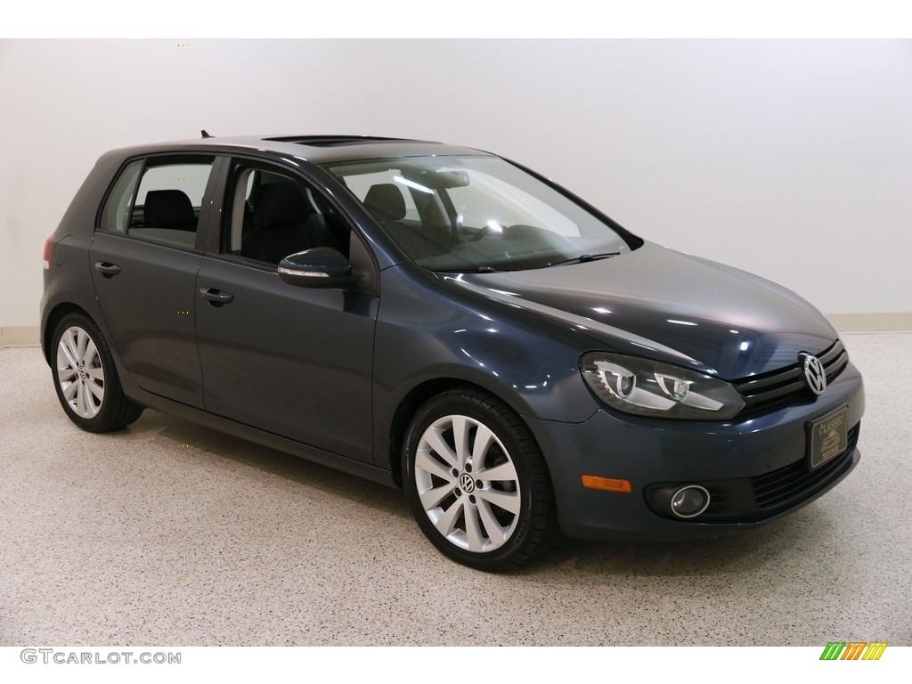 2013 Golf 4 Door TDI - Blue Graphite Metallic / Titan Black photo #1