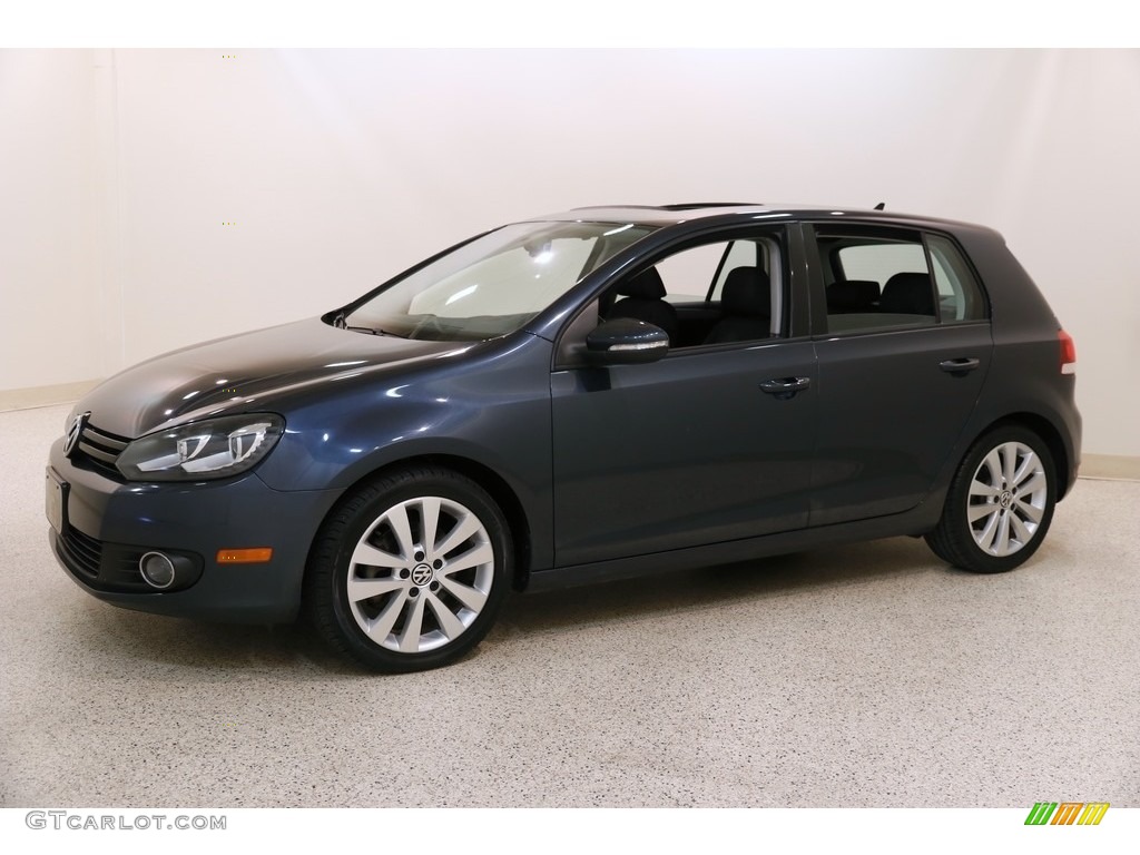 2013 Golf 4 Door TDI - Blue Graphite Metallic / Titan Black photo #3