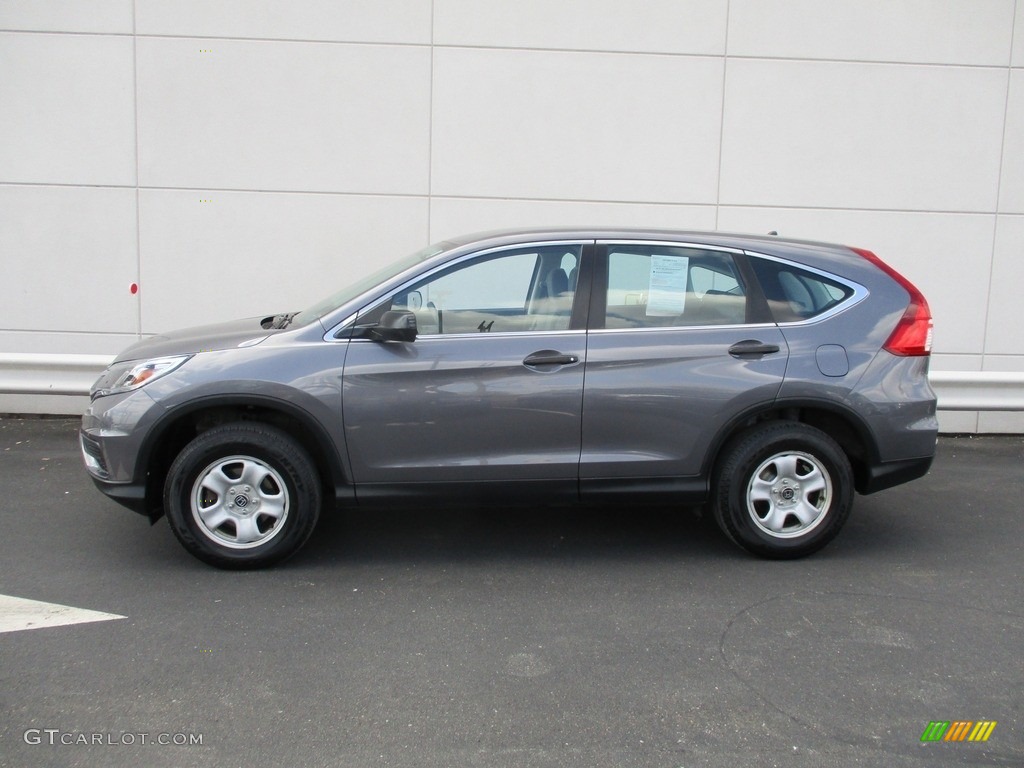 2016 CR-V LX AWD - Modern Steel Metallic / Gray photo #2