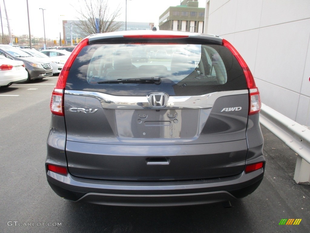 2016 CR-V LX AWD - Modern Steel Metallic / Gray photo #4