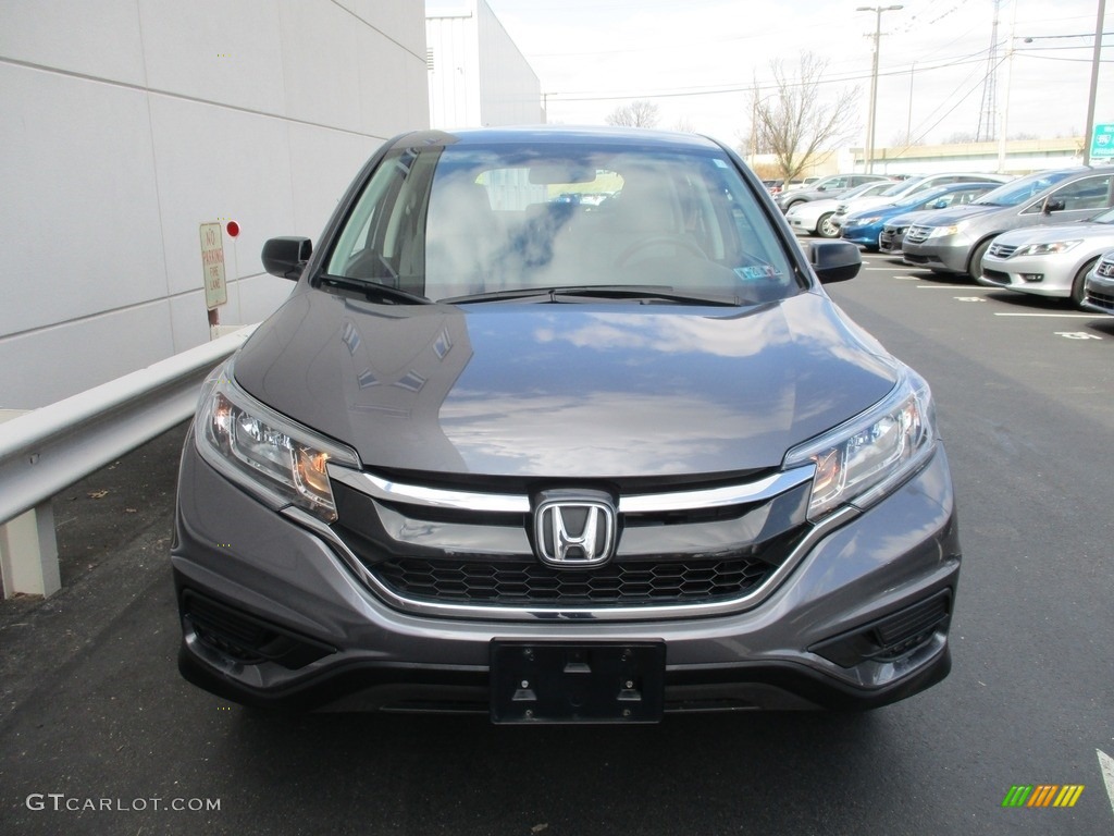 2016 CR-V LX AWD - Modern Steel Metallic / Gray photo #8