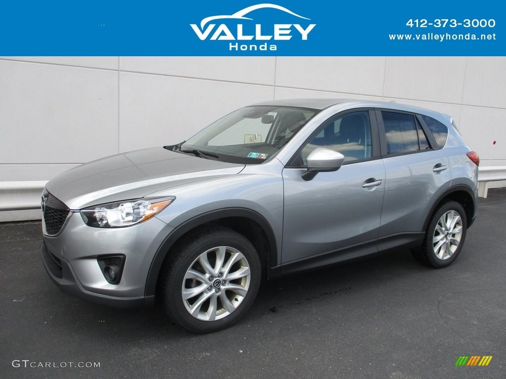 2014 CX-5 Grand Touring AWD - Liquid Silver Metallic / Black photo #1