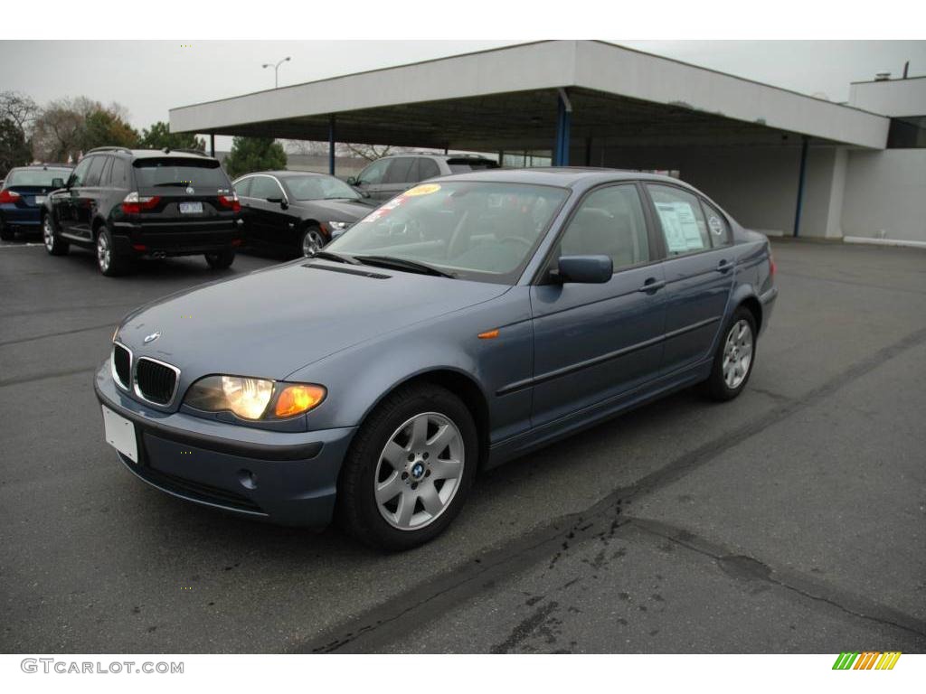 2004 3 Series 325xi Sedan - Steel Blue Metallic / Sand Montana Leather photo #3
