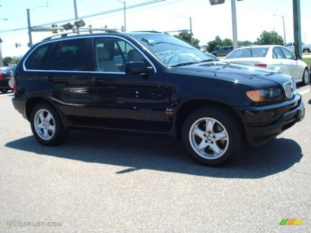 2001 X5 4.4i - Jet Black / Beige photo #7