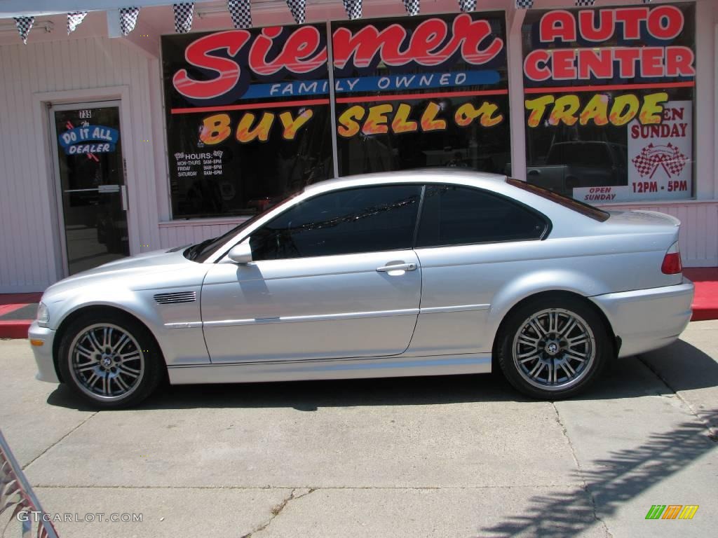 2002 M3 Coupe - Titanium Silver Metallic / Black photo #1