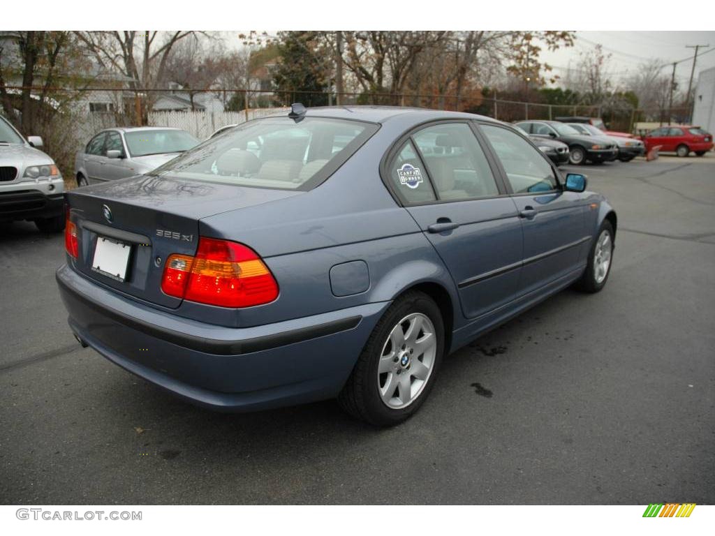 2004 3 Series 325xi Sedan - Steel Blue Metallic / Sand Montana Leather photo #7