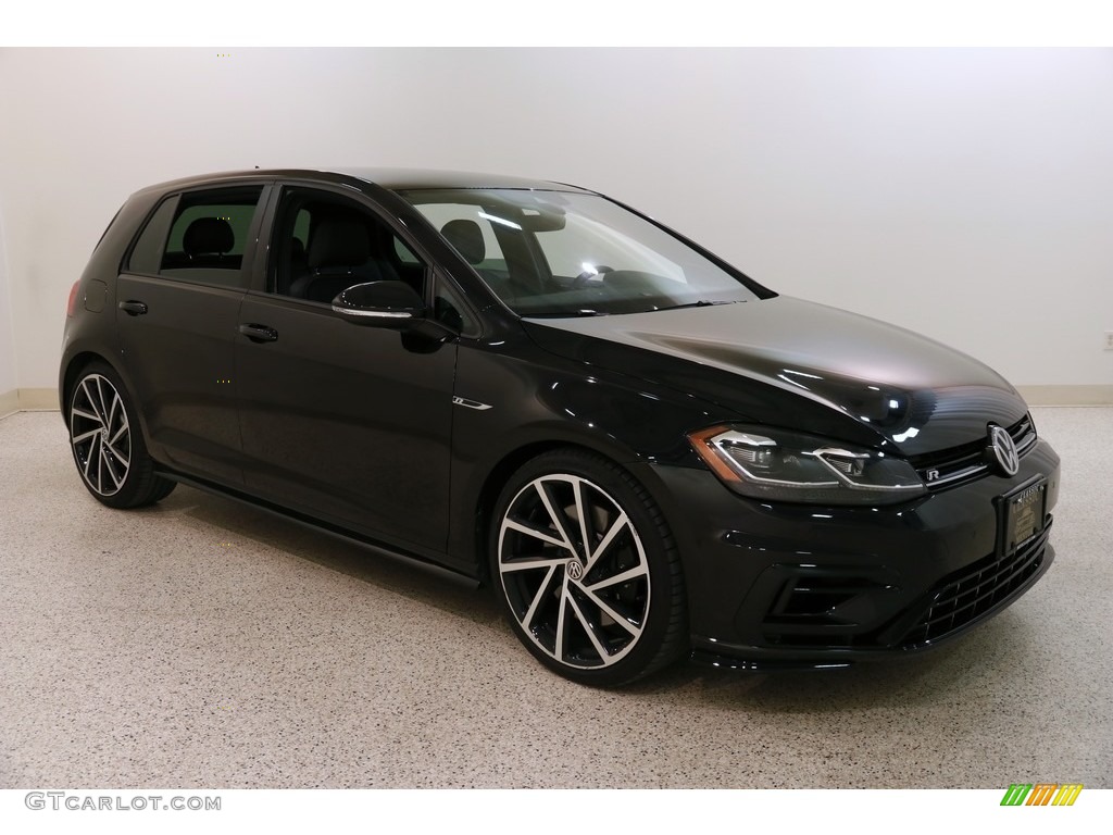 2018 Golf R 4Motion w/DCC. NAV. - Deep Black Pearl / Titan Black photo #1