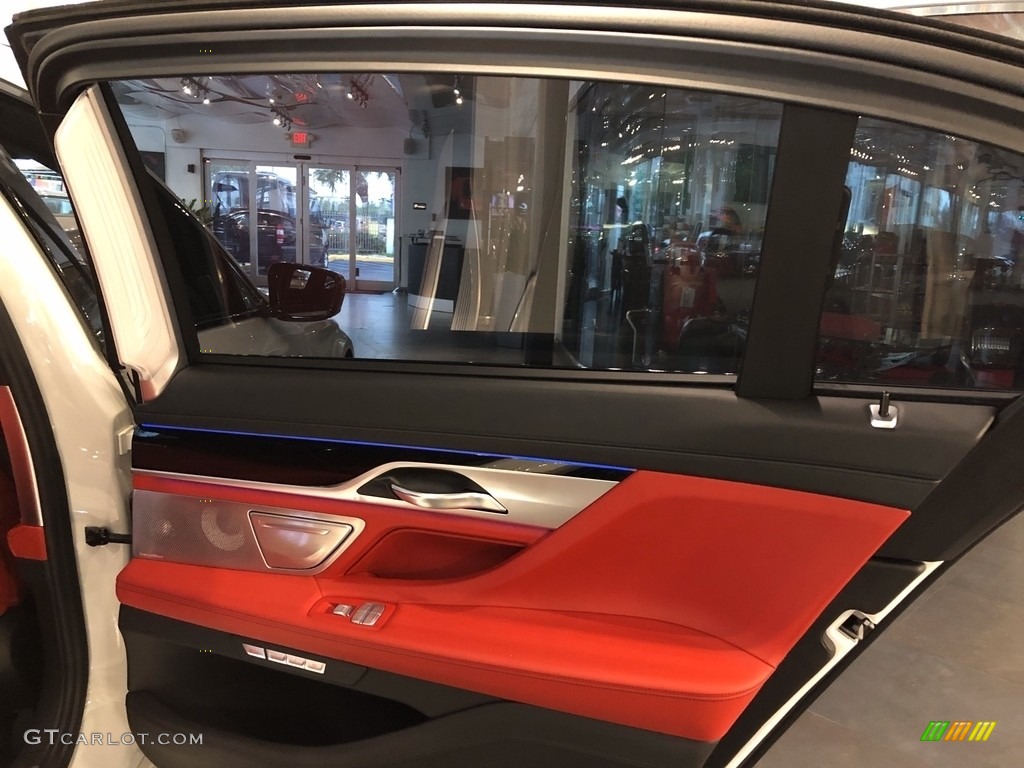 2018 7 Series M760i xDrive Sedan - Alpine White / Fiona Red/Black photo #13
