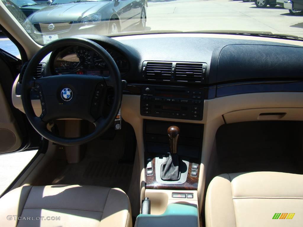 2003 3 Series 325i Sedan - Orient Blue Metallic / Beige photo #14