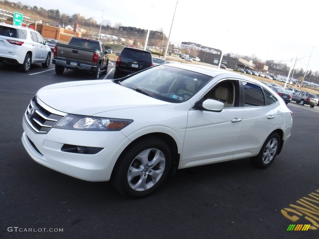 2010 Accord Crosstour EX-L 4WD - White Diamond Pearl / Ivory photo #6