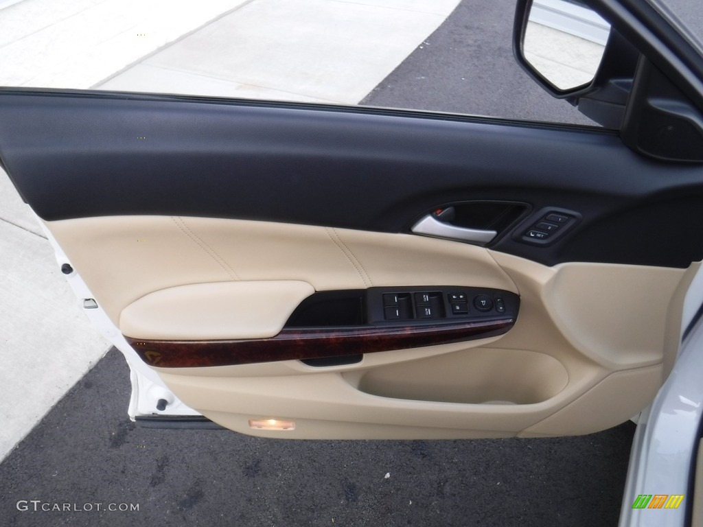2010 Accord Crosstour EX-L 4WD - White Diamond Pearl / Ivory photo #13