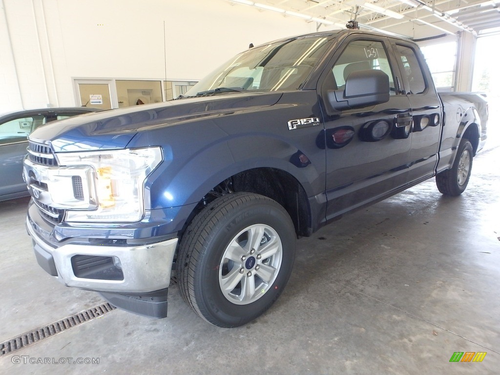 2019 F150 XLT SuperCab - Blue Jeans / Earth Gray photo #4