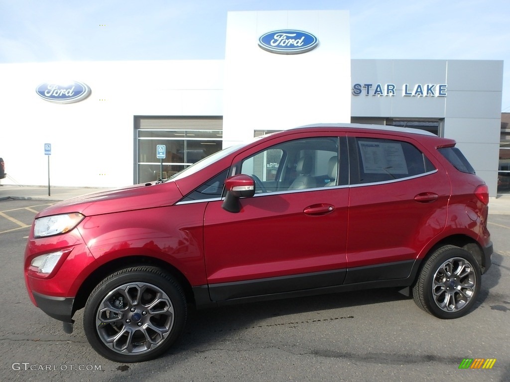 2018 EcoSport Titanium 4WD - Ruby Red / Medium Light Stone photo #1