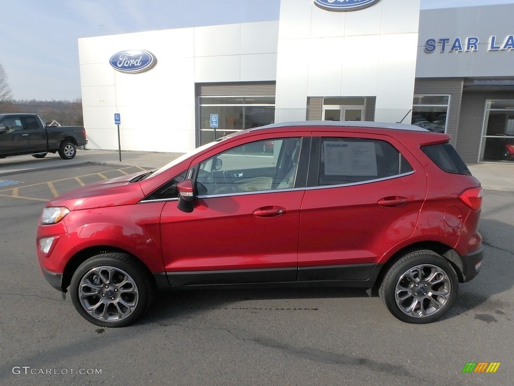 2018 EcoSport Titanium 4WD - Ruby Red / Medium Light Stone photo #9