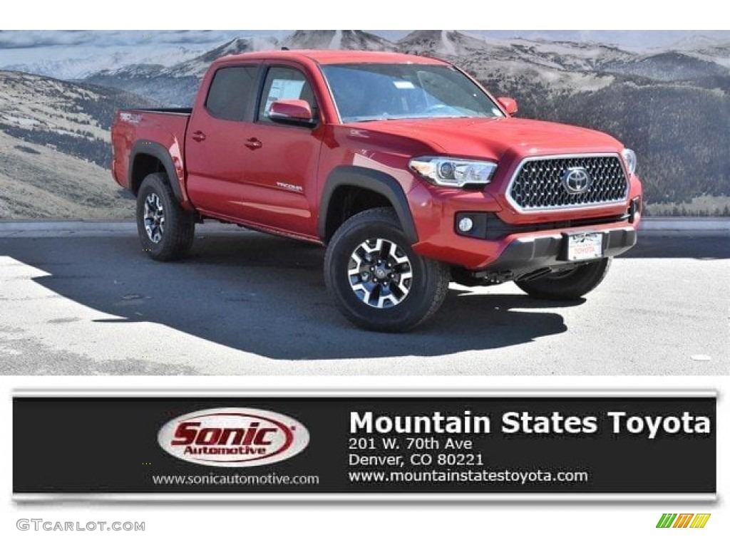 2019 Tacoma TRD Off-Road Double Cab 4x4 - Barcelona Red Metallic / TRD Graphite photo #1