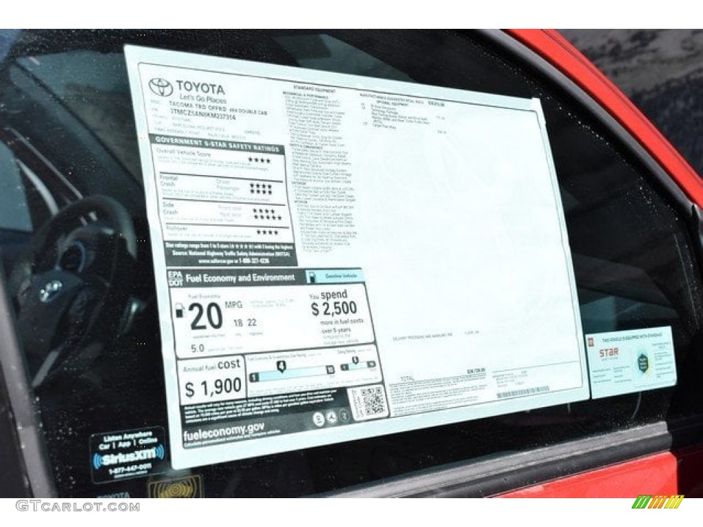 2019 Tacoma TRD Off-Road Double Cab 4x4 - Barcelona Red Metallic / TRD Graphite photo #10