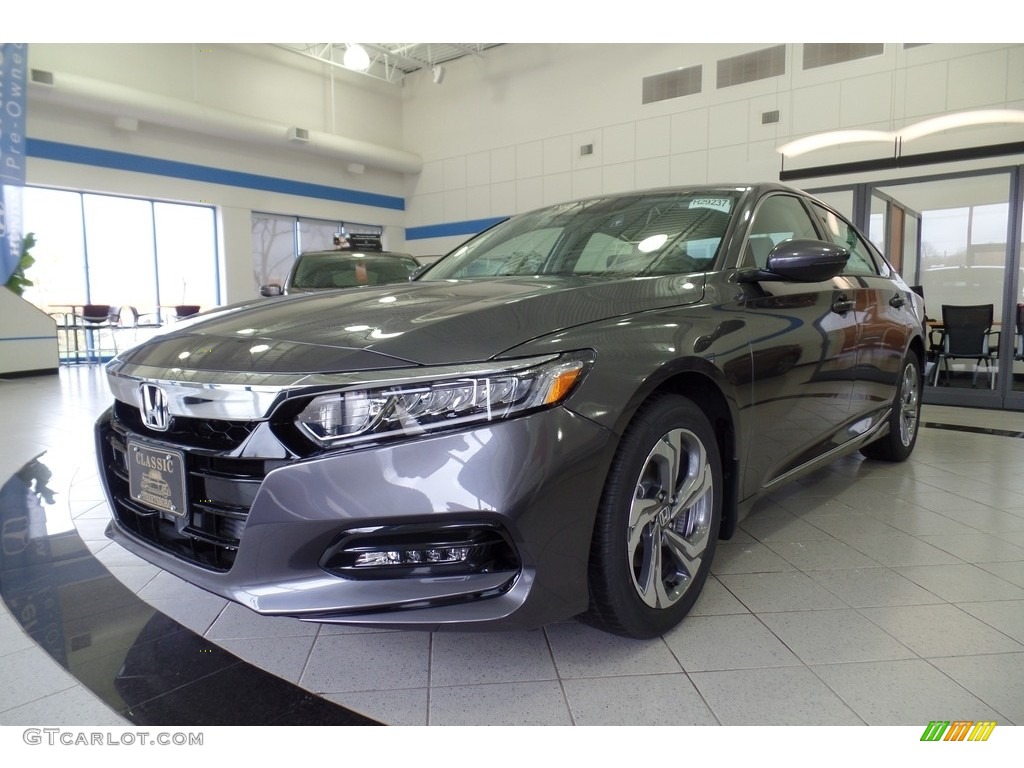 2019 Accord EX-L Sedan - Modern Steel Metallic / Gray photo #1