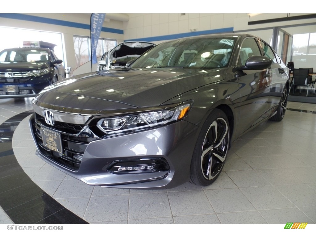 2019 Accord Sport Sedan - Modern Steel Metallic / Black photo #1