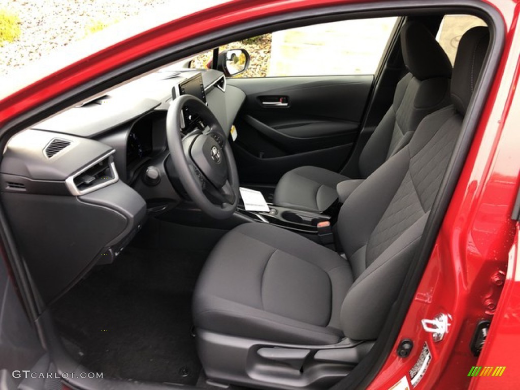 Black Interior 2020 Toyota Corolla LE Hybrid Photo #132457576