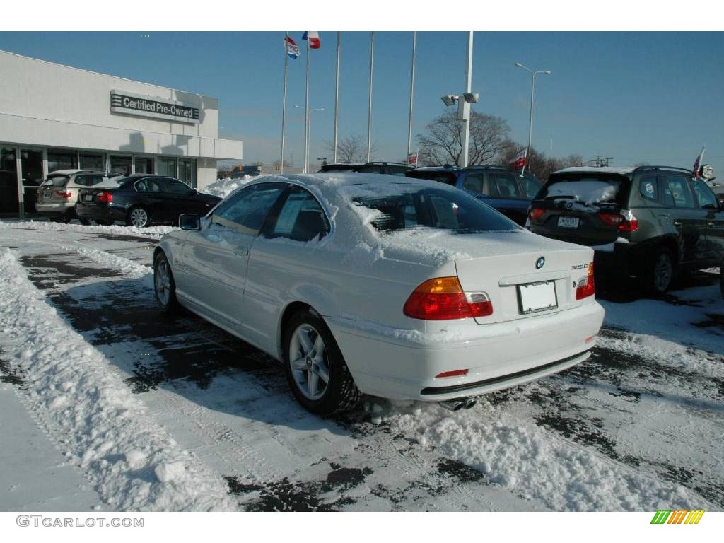 2002 3 Series 325i Coupe - Alpine White / Black photo #5