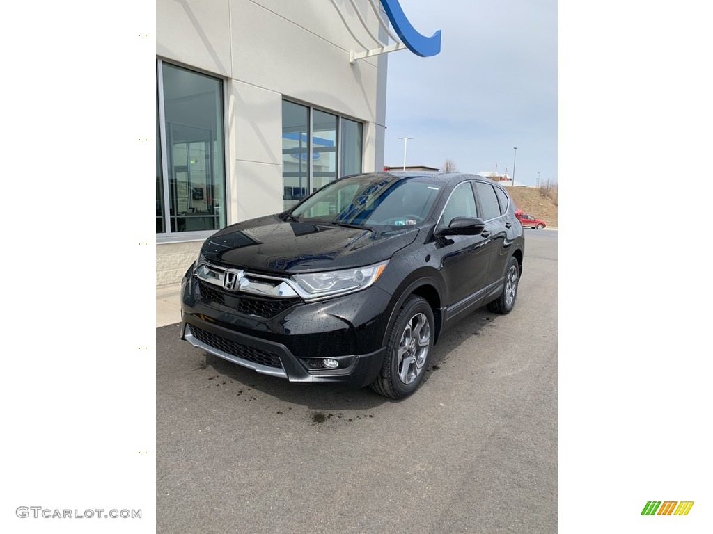 2019 CR-V EX-L AWD - Crystal Black Pearl / Gray photo #2