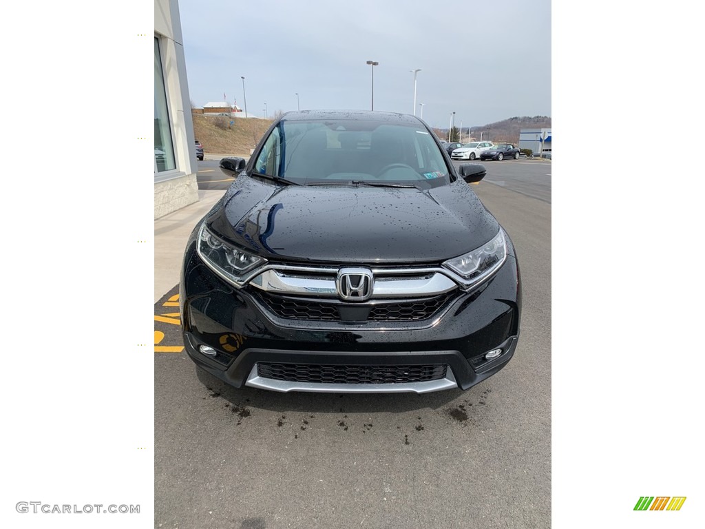 2019 CR-V EX-L AWD - Crystal Black Pearl / Gray photo #3