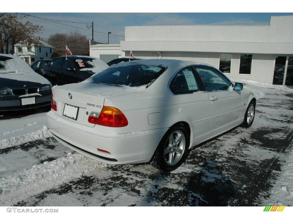 2002 3 Series 325i Coupe - Alpine White / Black photo #7