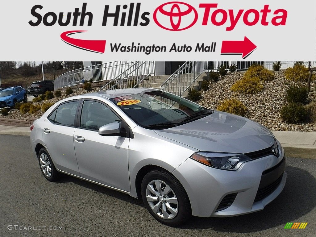 2016 Corolla LE - Classic Silver Metallic / Ash photo #1