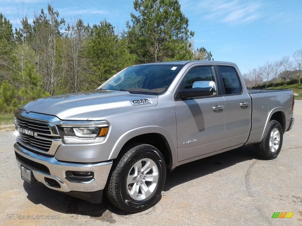 Billett Silver Metallic 2019 Ram 1500 Laramie Quad Cab 4x4 Exterior Photo #132461851