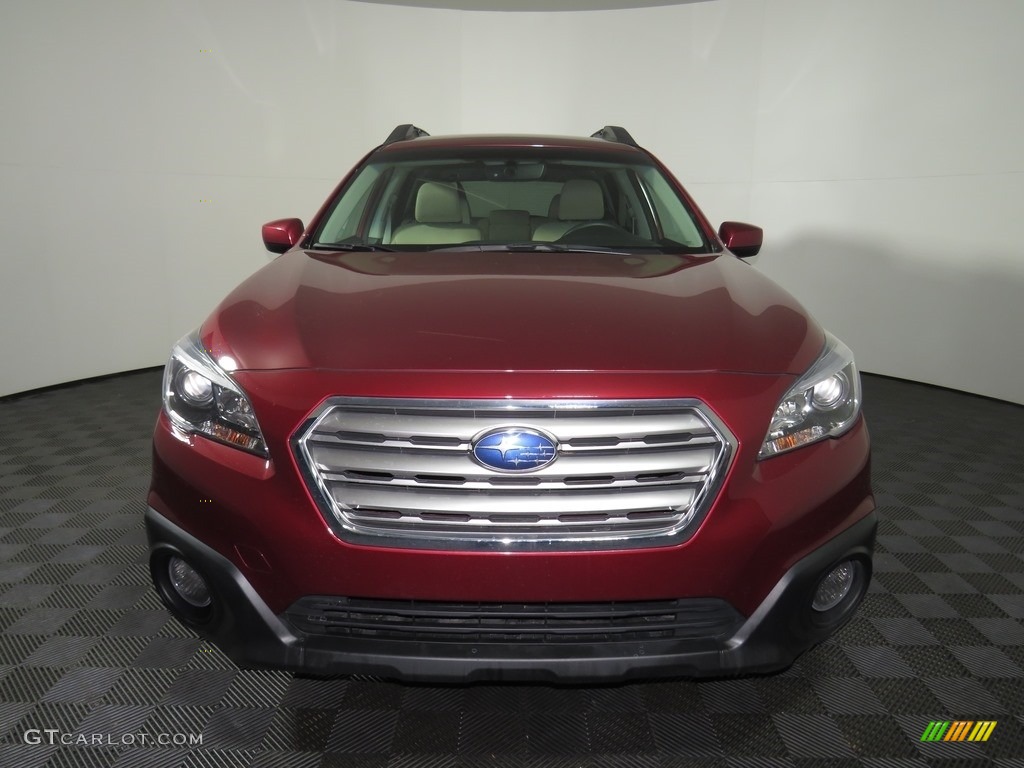 2017 Outback 2.5i Premium - Venetian Red Pearl / Warm Ivory photo #3