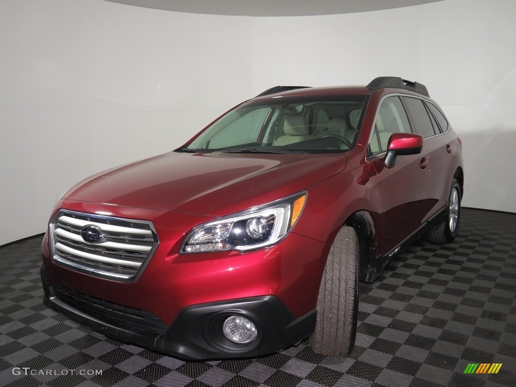 2017 Outback 2.5i Premium - Venetian Red Pearl / Warm Ivory photo #4