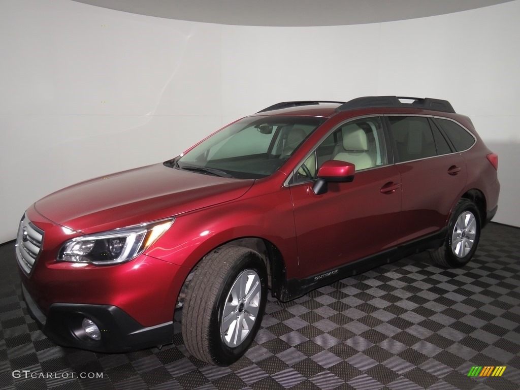 2017 Outback 2.5i Premium - Venetian Red Pearl / Warm Ivory photo #5