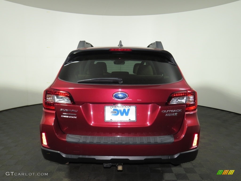 2017 Outback 2.5i Premium - Venetian Red Pearl / Warm Ivory photo #15