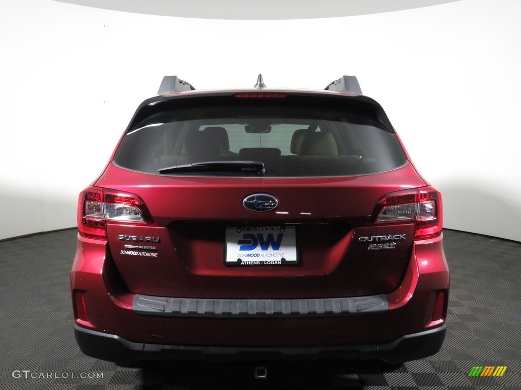 2017 Outback 2.5i Premium - Venetian Red Pearl / Warm Ivory photo #16