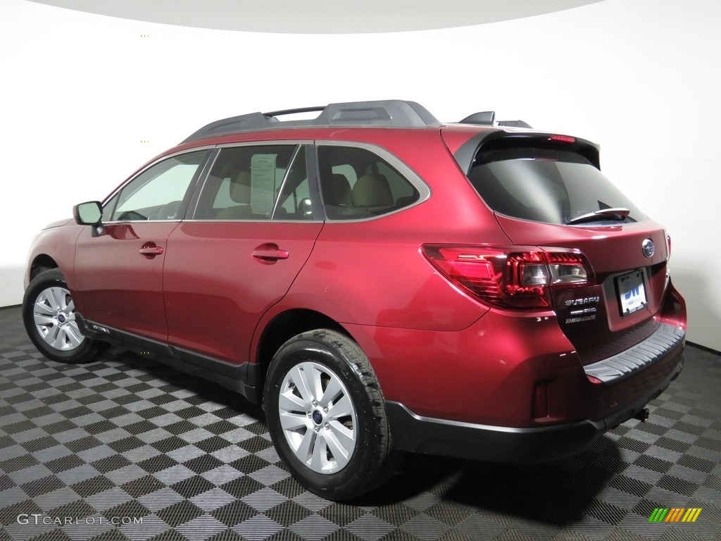 2017 Outback 2.5i Premium - Venetian Red Pearl / Warm Ivory photo #19