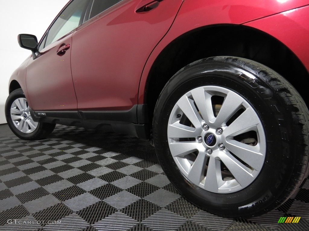 2017 Outback 2.5i Premium - Venetian Red Pearl / Warm Ivory photo #34
