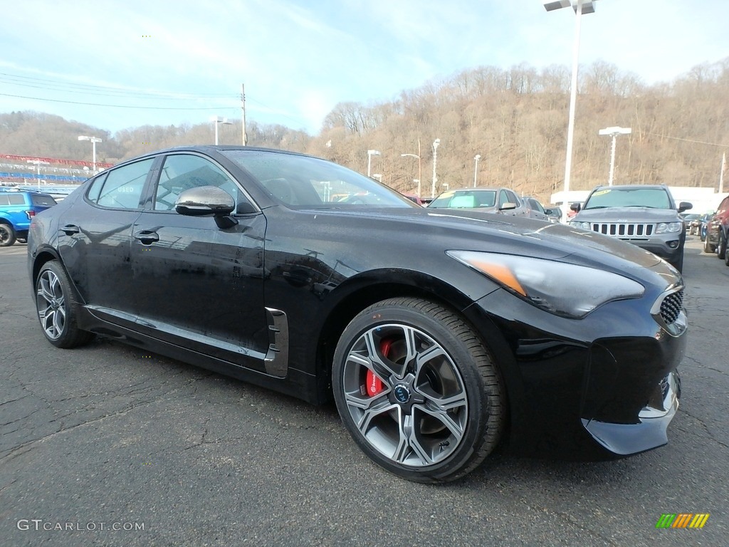 Aurora Black Pearl 2019 Kia Stinger GT AWD Exterior Photo #132464050