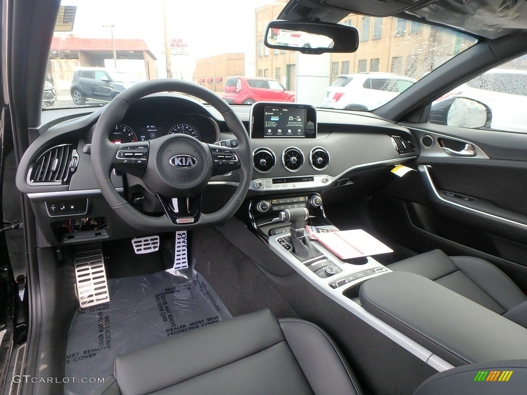 Black Interior 2019 Kia Stinger GT AWD Photo #132464125