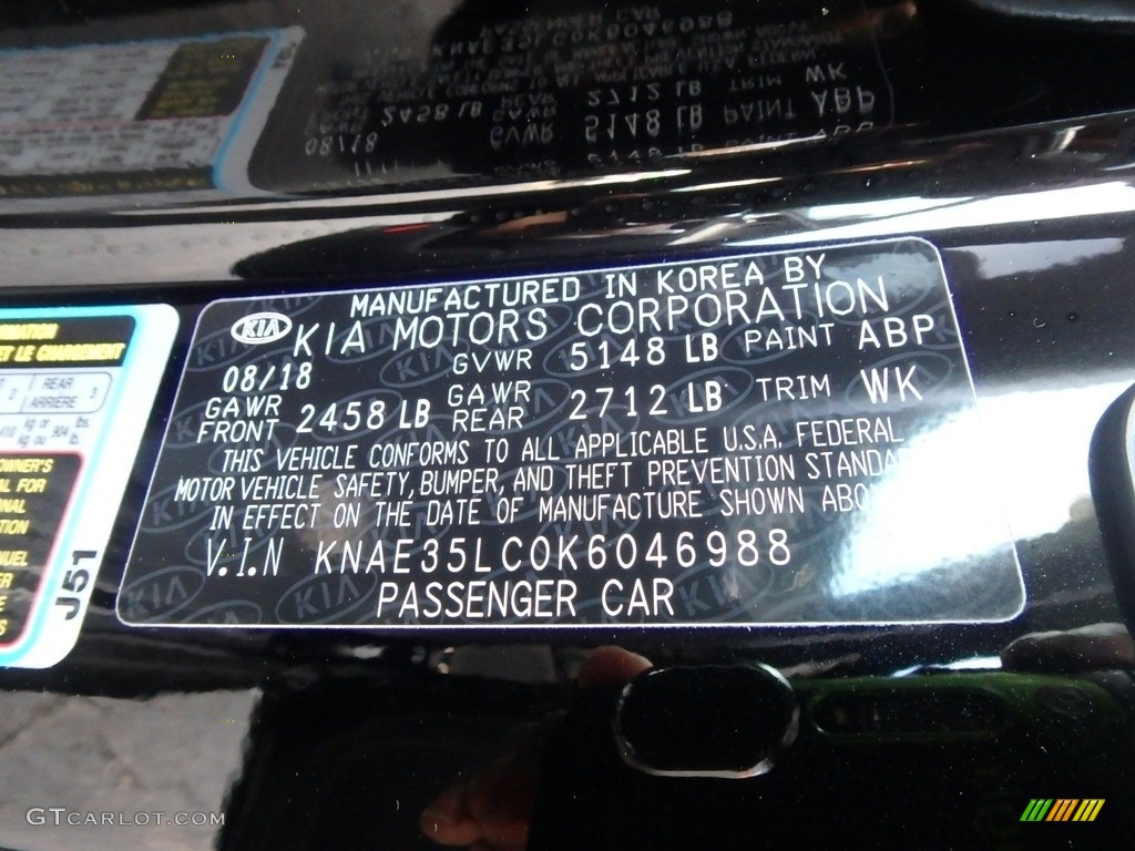2019 Stinger Color Code ABP for Aurora Black Pearl Photo #132464176