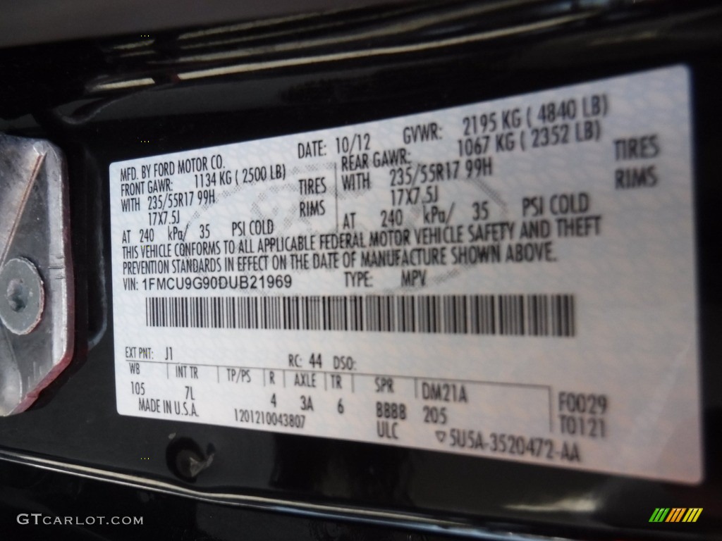 2013 Escape SE 2.0L EcoBoost 4WD - Kodiak Brown Metallic / Charcoal Black photo #24