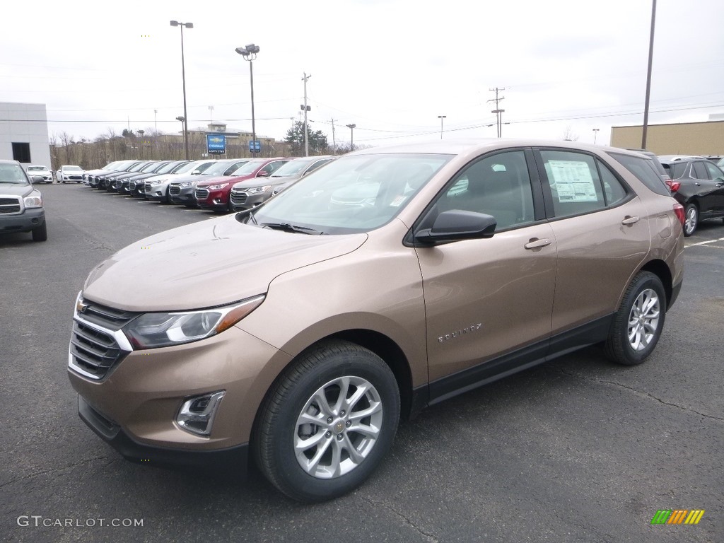 2019 Equinox LS - Sandy Ridge Metallic / Medium Ash Gray photo #1